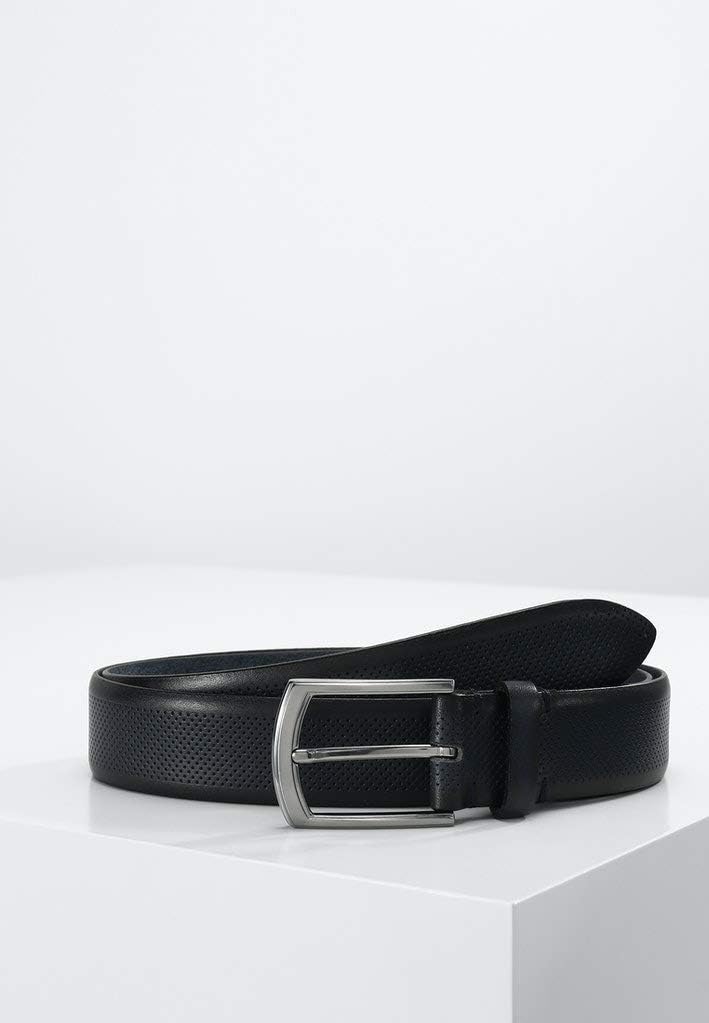 LLOYD-Herren-Voll-Ledergürtel 35 mm perforiert Kanten-Finish 12-NAVY 95