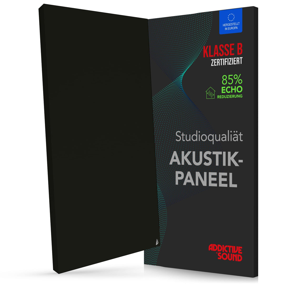 Addictive Sound Schallabsorber Wand Premium, Studioqualität-Akustikpaneel mit Akustikwolle, Klasse A