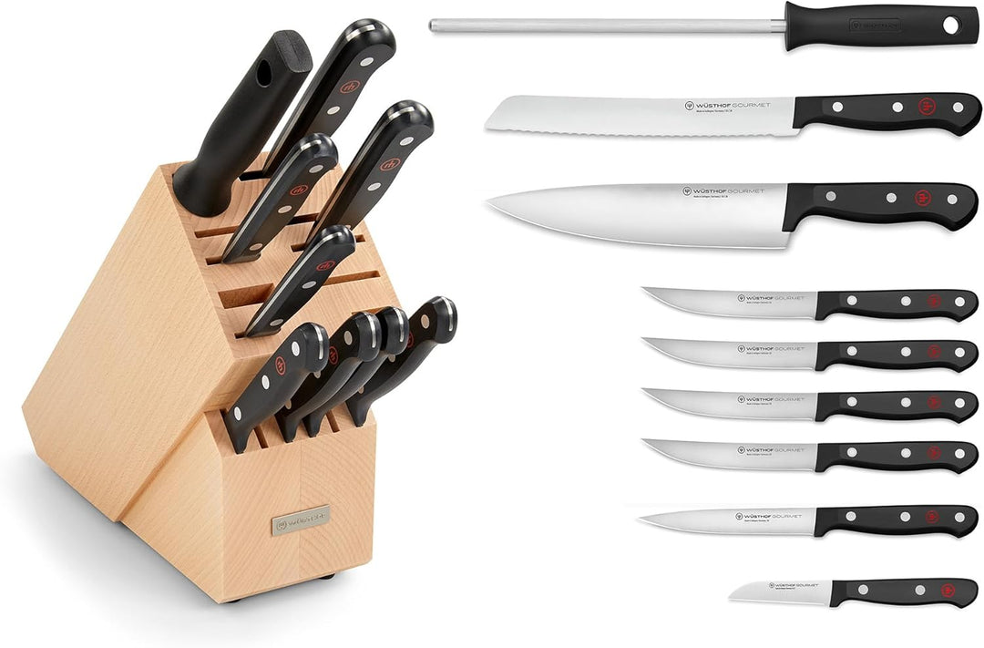 WÜSTHOF Gourmet Messerblock mit 9 Artikeln, Block mit 9 Artikeln