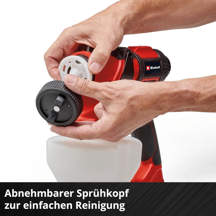 Einhell Akku-Farbsprühsystem TE-SY 18/90 Li-Solo Power X-Change (18 V, 1000 ml/min Förderleistung, 1