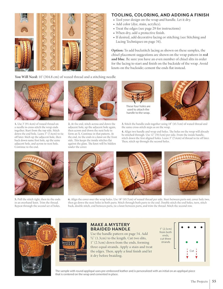 Projects in Leather: Techniques, Patterns, and Step-by-step Instructions for Making over 20 Projects
