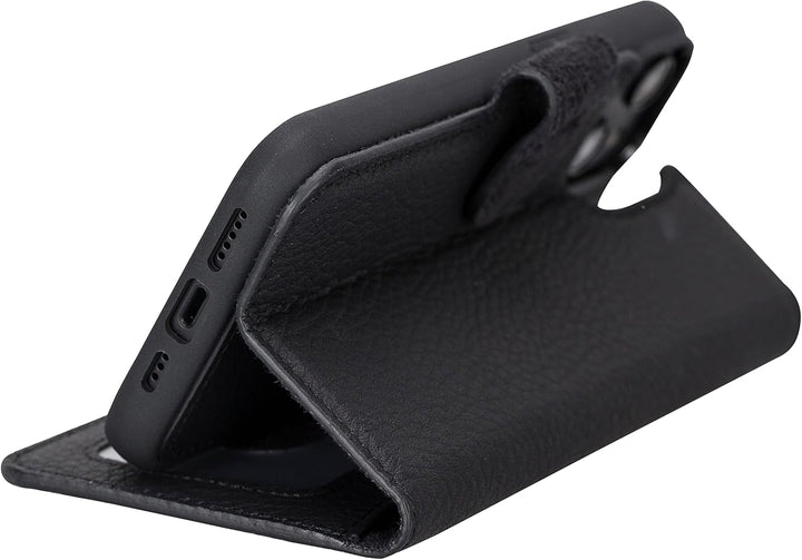 Solo Pelle Lederhülle kompatibel für iPhone 14 in 6.1 Zoll abnehmbare Hülle (2in1) inkl. Kartenfäche