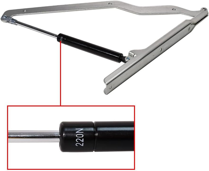 2xHydraulische Kolben-Gasdruckfeder 200N Hydraulikkolben Scharnier Deckel Schliessen Halterung Ersat