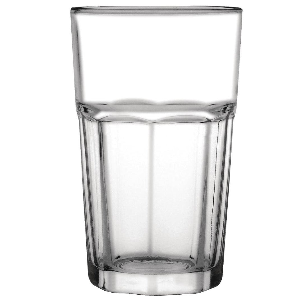 Olympia Orleans Hi-Ball-Gläser, 425 ml/15 oz (12 Stück), klares gehärtetes Glas – Saft-, Whiskey- od