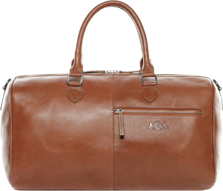 SID &amp; VAIN Weekender Seattle aus Vintage Leder I Sporttasche gross für Herren und Damen I Reisetasch
