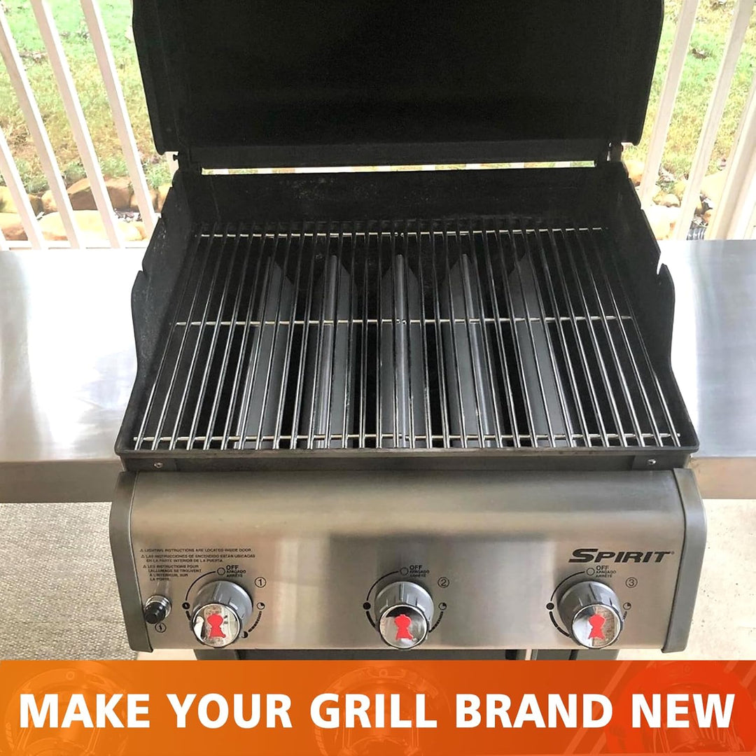 Hisencn 7639 Grillroste für Weber Spirit 300 Serie E310, E320, S310 S320, 43.9cm Edelstahl Gitter fü