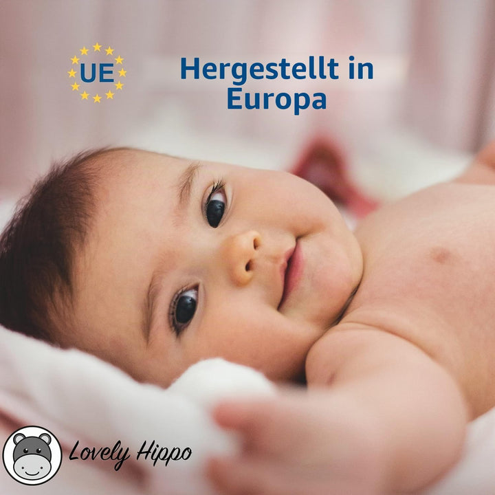 Lovely Hippo Hausbett Himmel - 100% Baumwolle Betthimmel Hausbett aus Musselin - Bett Vorhang Kinder