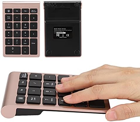 Goshyda Kabellose Nummernblöcke, 22 Tasten Tragbare USB 2.4G Nummerntastatur mit Empfänger, Finanzbu