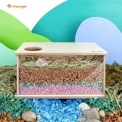 Niteangel Natürliches Kokosnuss-Hamster-Einstreu und Haustierstreu für Zwerghamster, Gerbils, Mäuse,