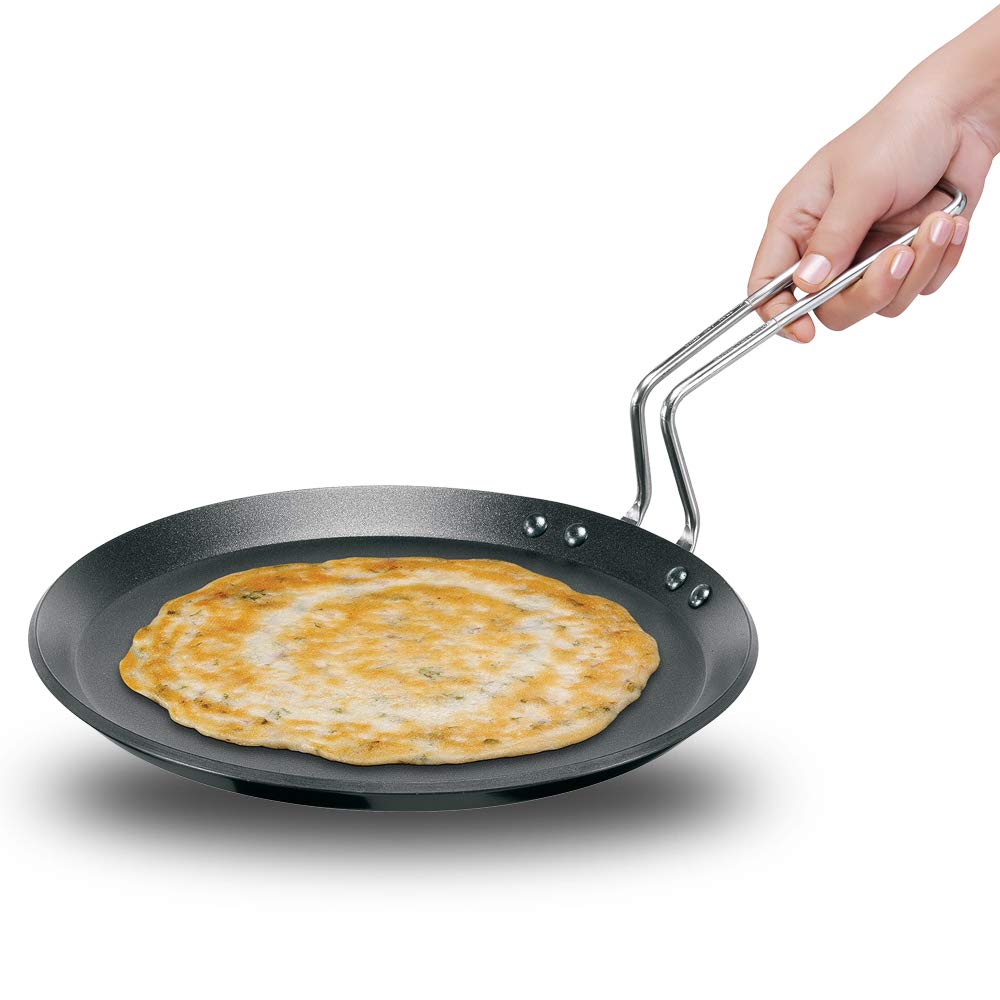 HAWKINS Futura Antihaft-Tava-Grillplatte, für Induktionsherde, 25,4 cm, Schwarz 10\" Induction, 10\"