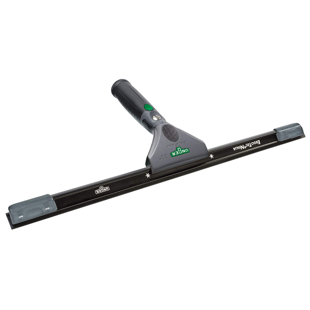 Unger ErgoTec Ninja Fensterwischer 30° (Breite 45 cm, ergonomischer Griff, mit Soft-Gummi, Zwei Gumm