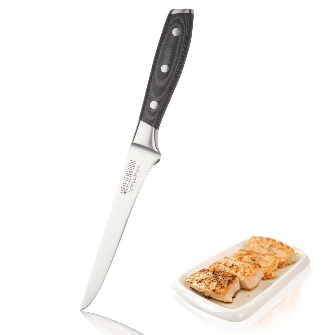 MEISTERKOCH Ausbeinmesser Messer Küchenmesser | 15 cm Klinge aus rostfreiem deutschen Edelstahl | er