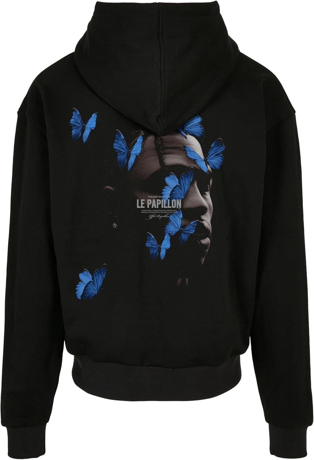 Mister Tee Herren Le Papillon Heavy Oversize Zip Hoody S Schwarz, S Schwarz
