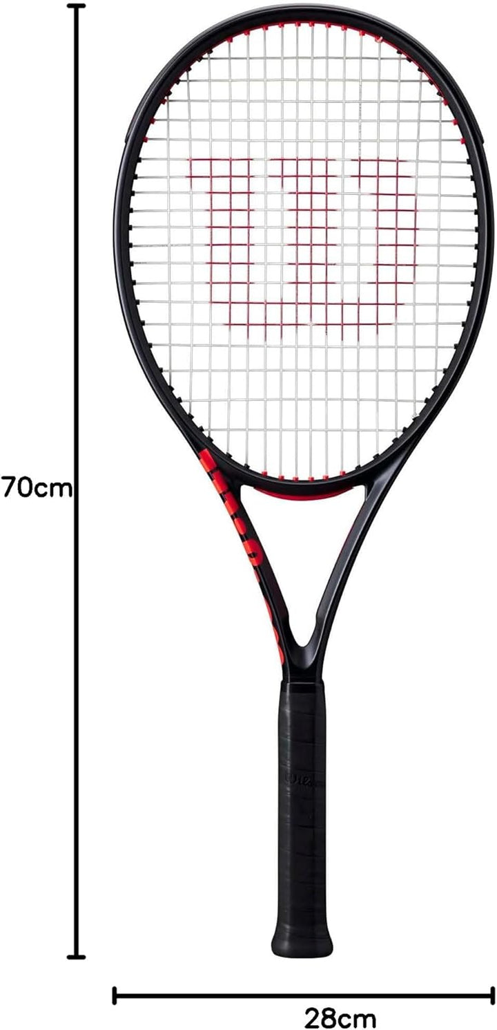 Wilson Clash 100UL V3 Tennisschläger, Ultraleicht, Armschonend, Optimierter Komfort, Mühelose Manövr