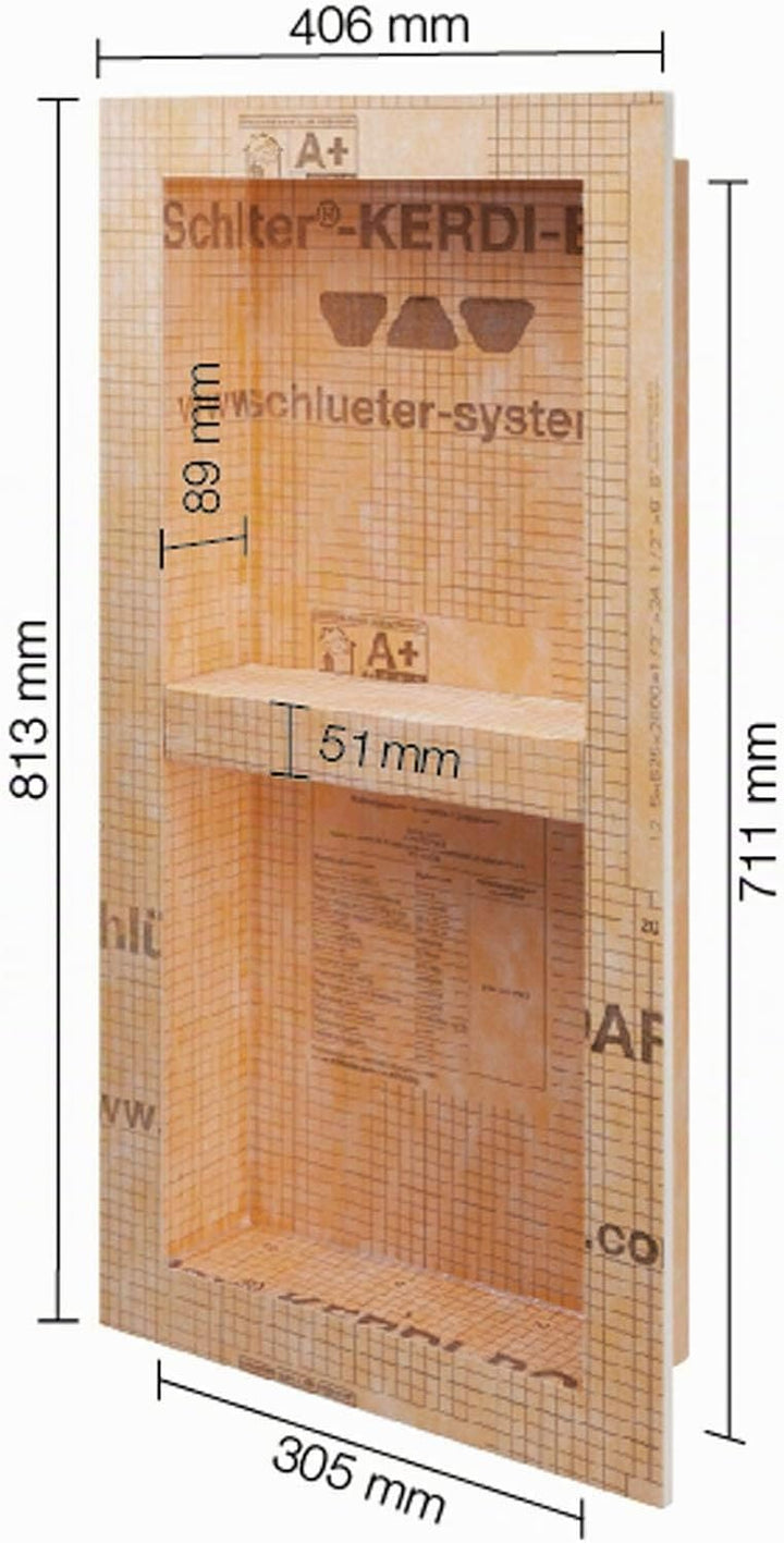 Schlüter KERDI Board N Wandnische (305x711x89 mm), 305x711x89 mm