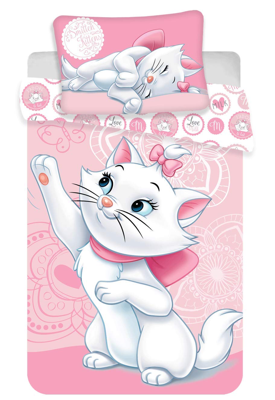 Marie Aristocats Bettwäsche-Set 100x135 + 40x60cm Baby