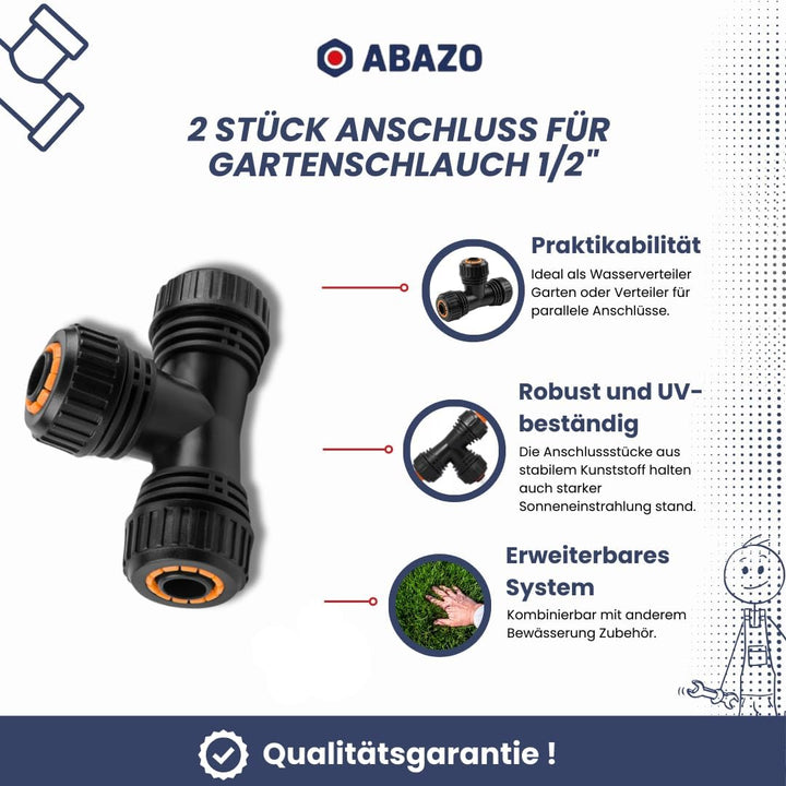 Anschluss für Gartenschlauch, Kupplung, Schlauchverbinder, Kompatibel mit Gardena Schlauchtrommel, B