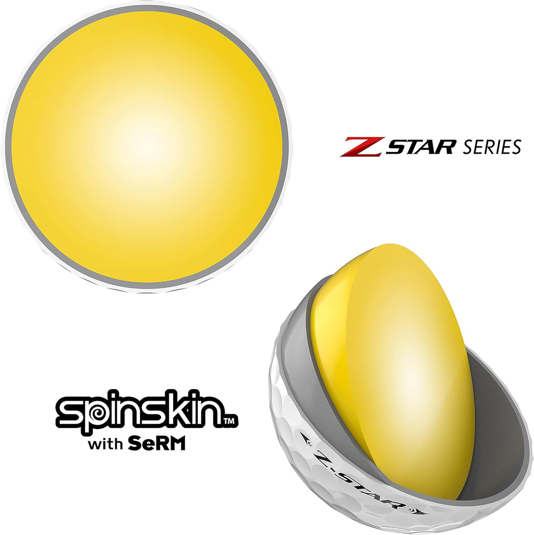 Srixon 24 Z-Star Golfbälle Einheitsgrösse Weiss/opulenter Garten, Einheitsgröße Weiss/opul