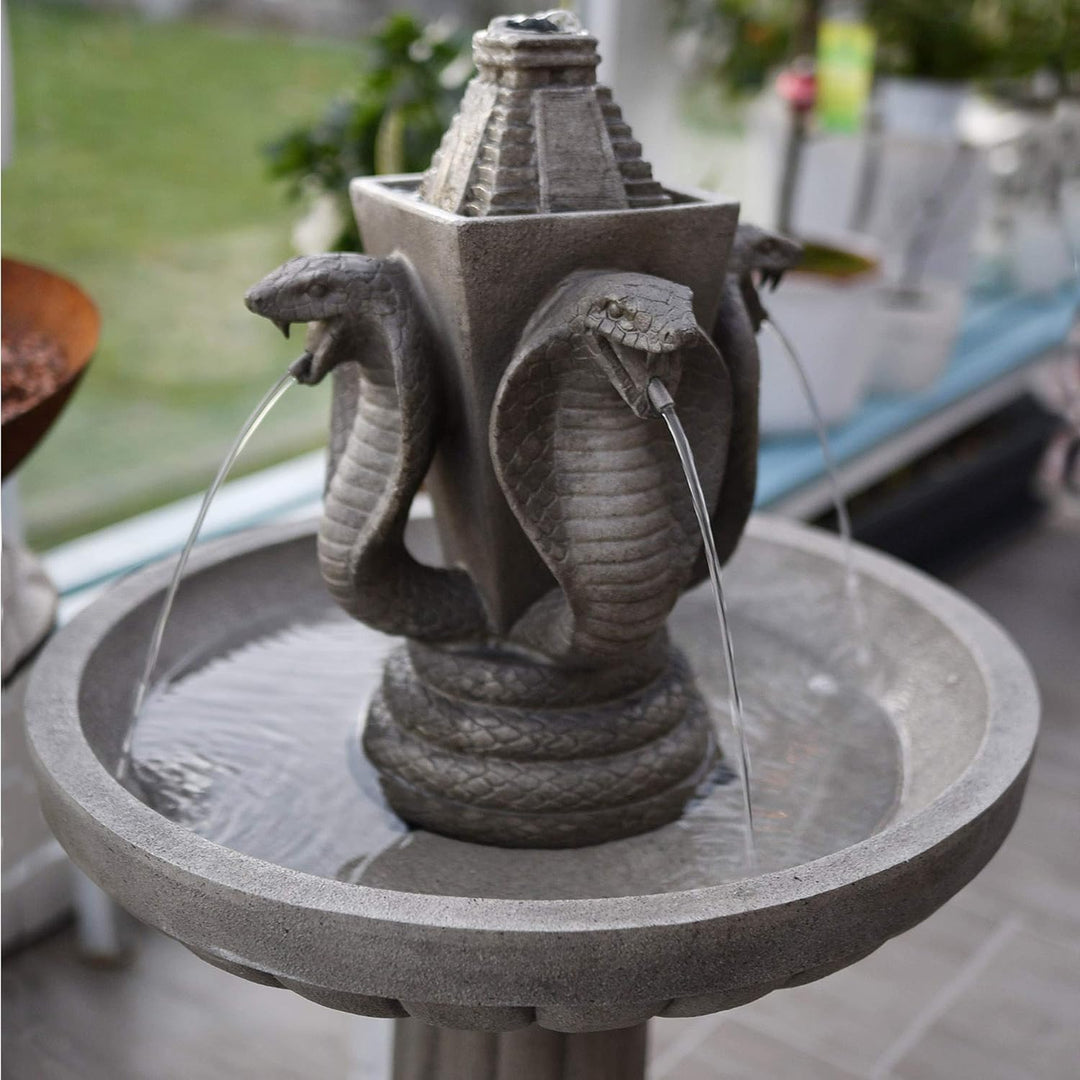 Köhko® Wasserspiel Maya Klassischer Etagenbrunnen Vogelbad Kaskade Zierbrunnen Gartenbrunnen Springb