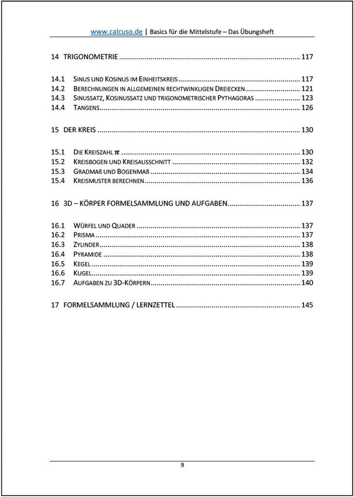 Mathe ohne Angst. Basics für die Mittelstufe - Übungsheft Mathematik von der 7. bis 10. Klasse