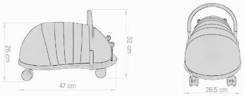 Wheely Bug 4005155887519 Rutscher Kinderfahrzeug 3 Plus gross 51110 Eisbär/Kuh, Kuh