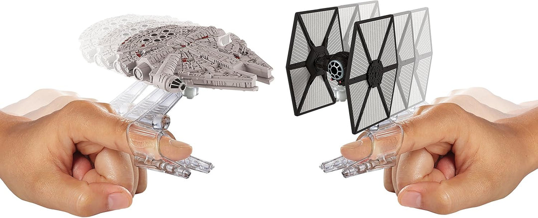 Hot Wheels Gwiezdne Wojny Millenium Falcon i Tie-Fighter