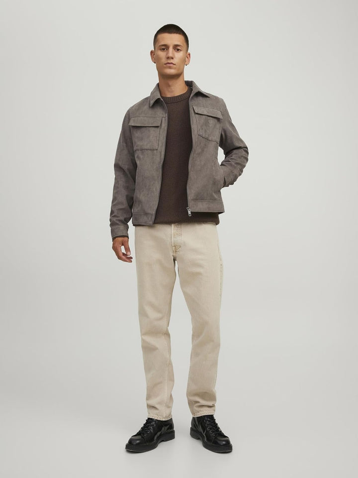 JACK & JONES Herren Jjepayton Pu Jacket Noos Jacke, XXL Falcon