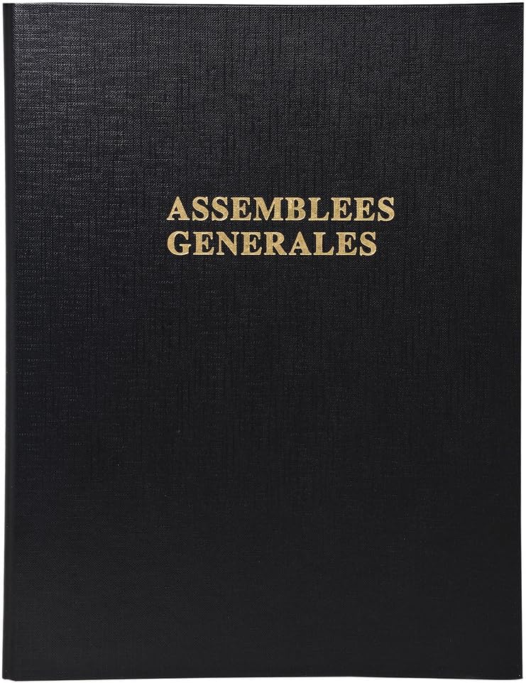 Reliure Registre 29,7x21cm 4 Anneaux avec Recharge (5419e) - Deliberations Assemblees Générales