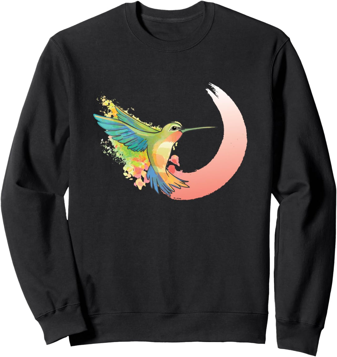 Süsser Kolibri in Regenbogenfarben Sweatshirt
