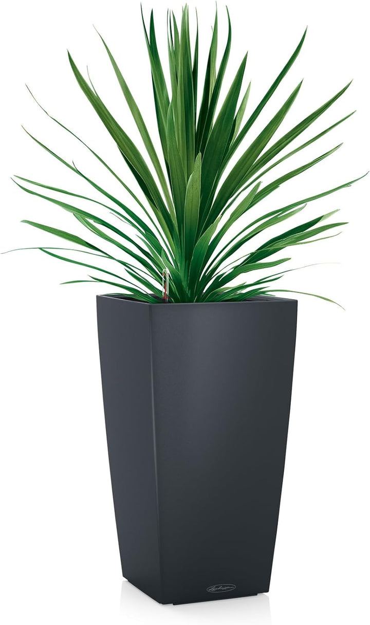 LECHUZA CUBICO Color 22 schiefergrau 13164 Schiefergrau 22x22x41 cm, Schiefergrau 22x22x41 cm