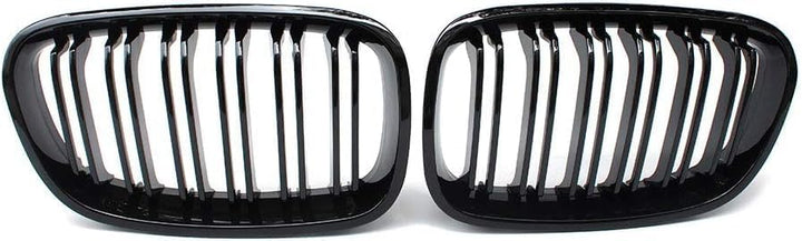 Gangying F20 Nieren Schwarz, Kühlergrille Passend für BMW 1er F20 F21 2015 2016 2017 2018 Facelift (