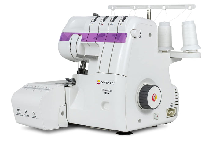 Triumphator 1700X Overlocker, Overlock-Nähmaschine, 3/4 Faden mit Differential, Vollmetallgestell, 1