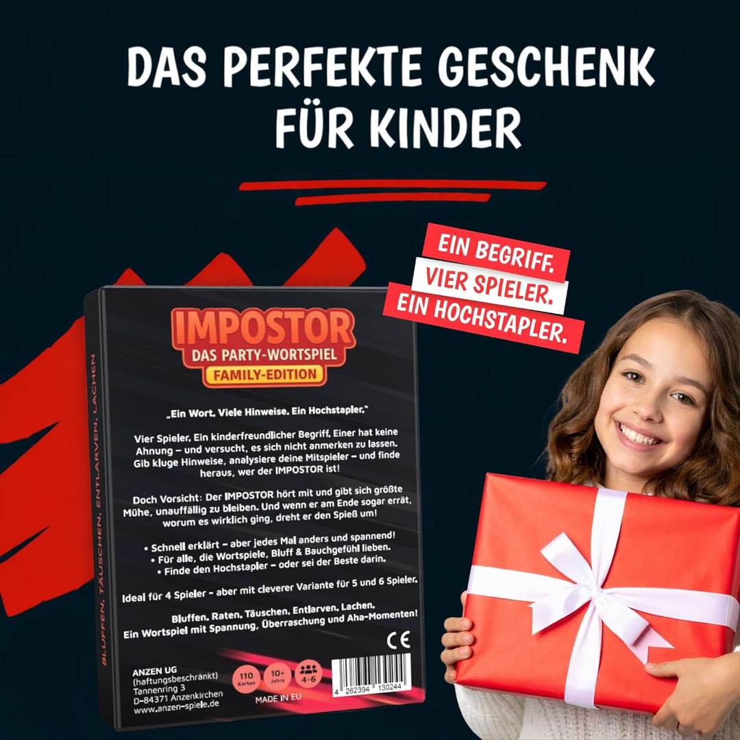 IMPOSTOR - FAMILY-Edition | Wer ist der Hochstapler? | Imposter Wortspiel als Familienspiel | Osterg