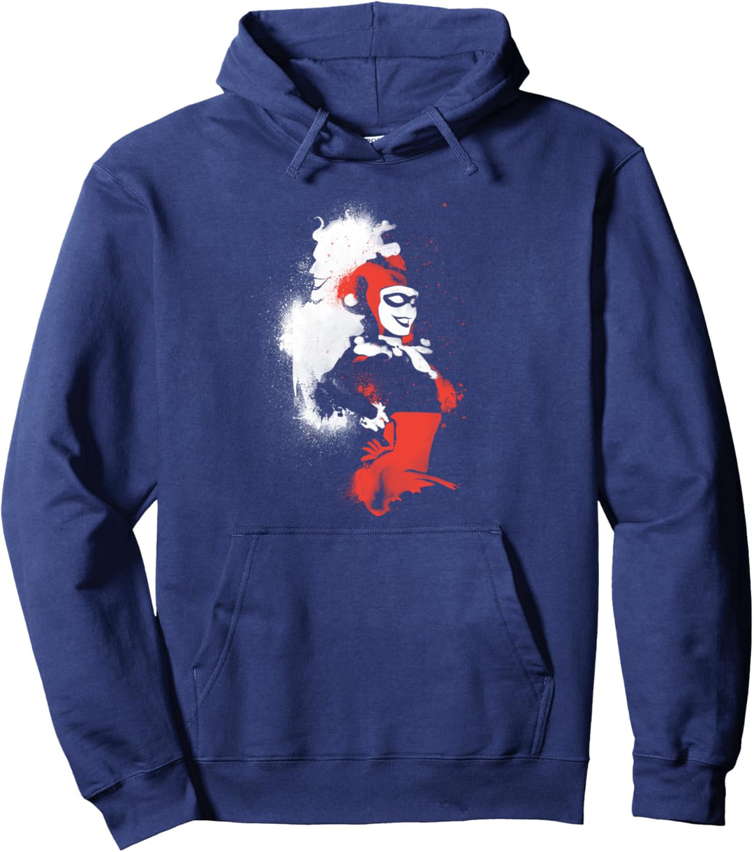 Harley Quinn Splattered Couple Pullover Hoodie