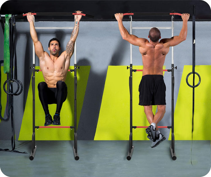 NEO SPORT Freistehende Klimmzugstange NS-300 für Klimmzüge Krafttraining Übungen aus verstärktem Sta