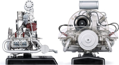 FRANZIS 67152 – Volkswagen VW Bulli T1 Boxermotor, originalgetreuer Motorbausatz des 4-Zylinder Moto