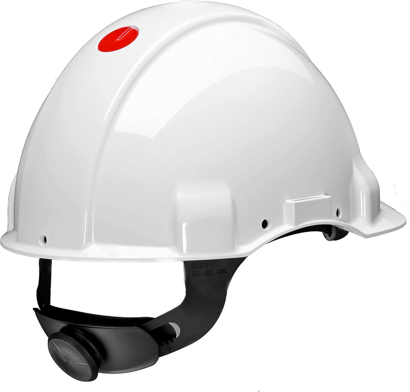 3 M g3001muv1000 V-vi Helm G3001, ohne Belüftung, Dielektrikum 1000 V, weiss, mit Lifebelt Roulette