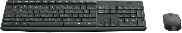 Logitech MK235 Kabelloses Tastatur-Maus-Set, 2.4 GHz Verbindung via Unifying Nano USB-Empfänger, 10m