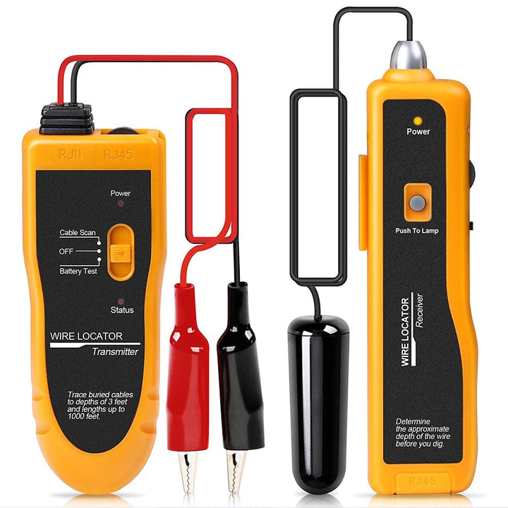 Kolsol Unterirdischer Kabel-Locator F02, Draht-Tracker mit Kopfhörer zum Lokalisieren von Drähten un