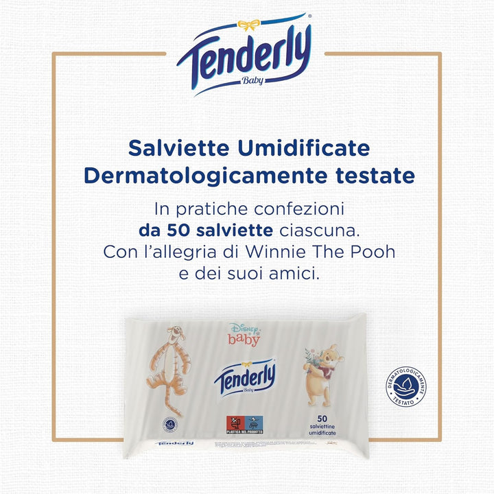 Tenderly Disney Baby-Tücher, weiche Feuchttücher, ideal für die tägliche Reinigung des Babys, mit Di