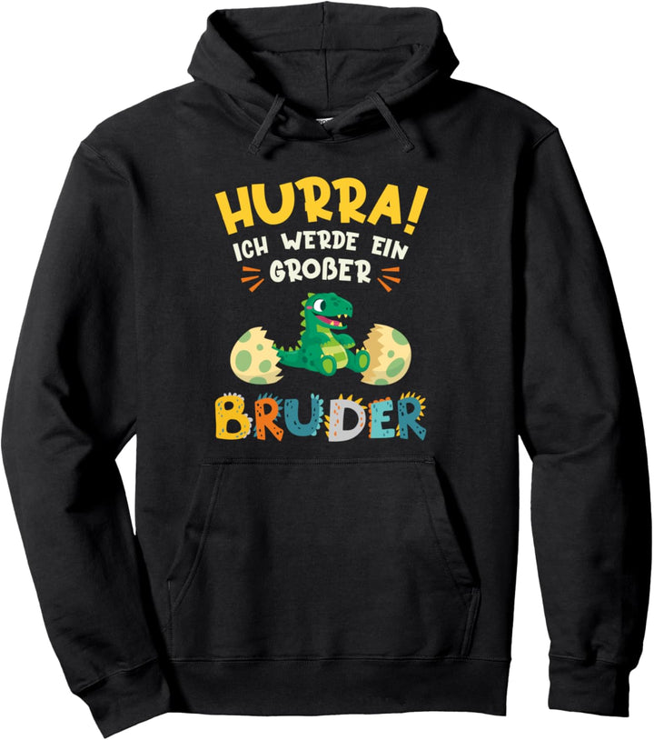 Hurra ich werde ein grosser Bruder Grosser Bruder Dinosaurier Pullover Hoodie