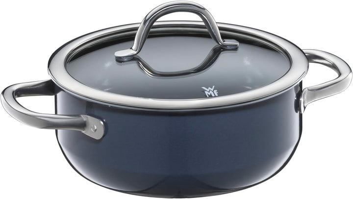 WMF Fusiontec Inspire Kochtopf gross, 20 cm, Glasdeckel, Bratentopf Induktion, 2,4l, High-Tech Keram