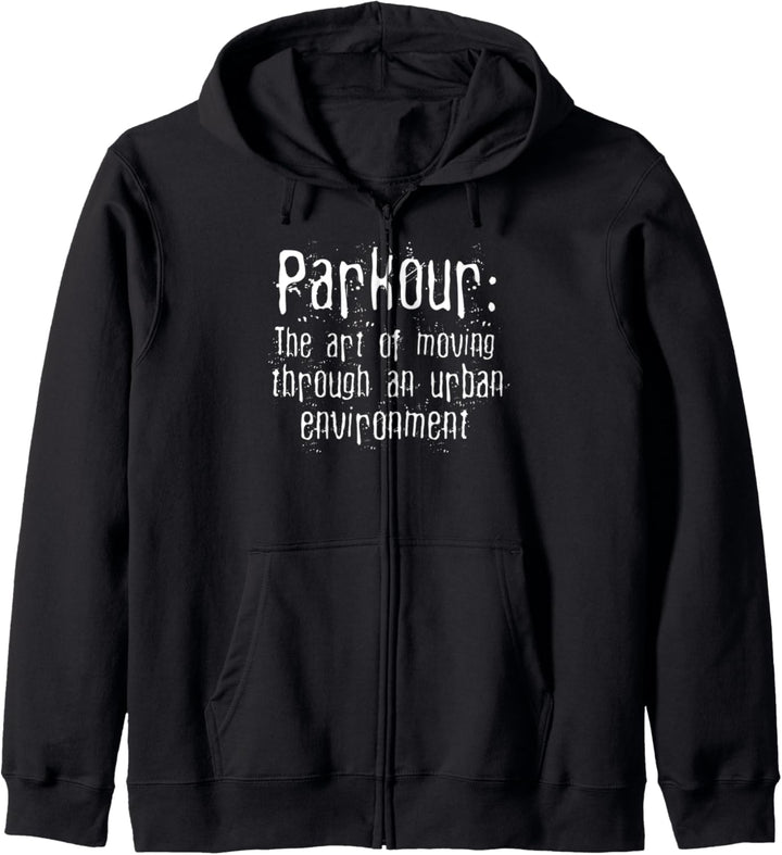Freerunning Parkour-Definition Kapuzenjacke