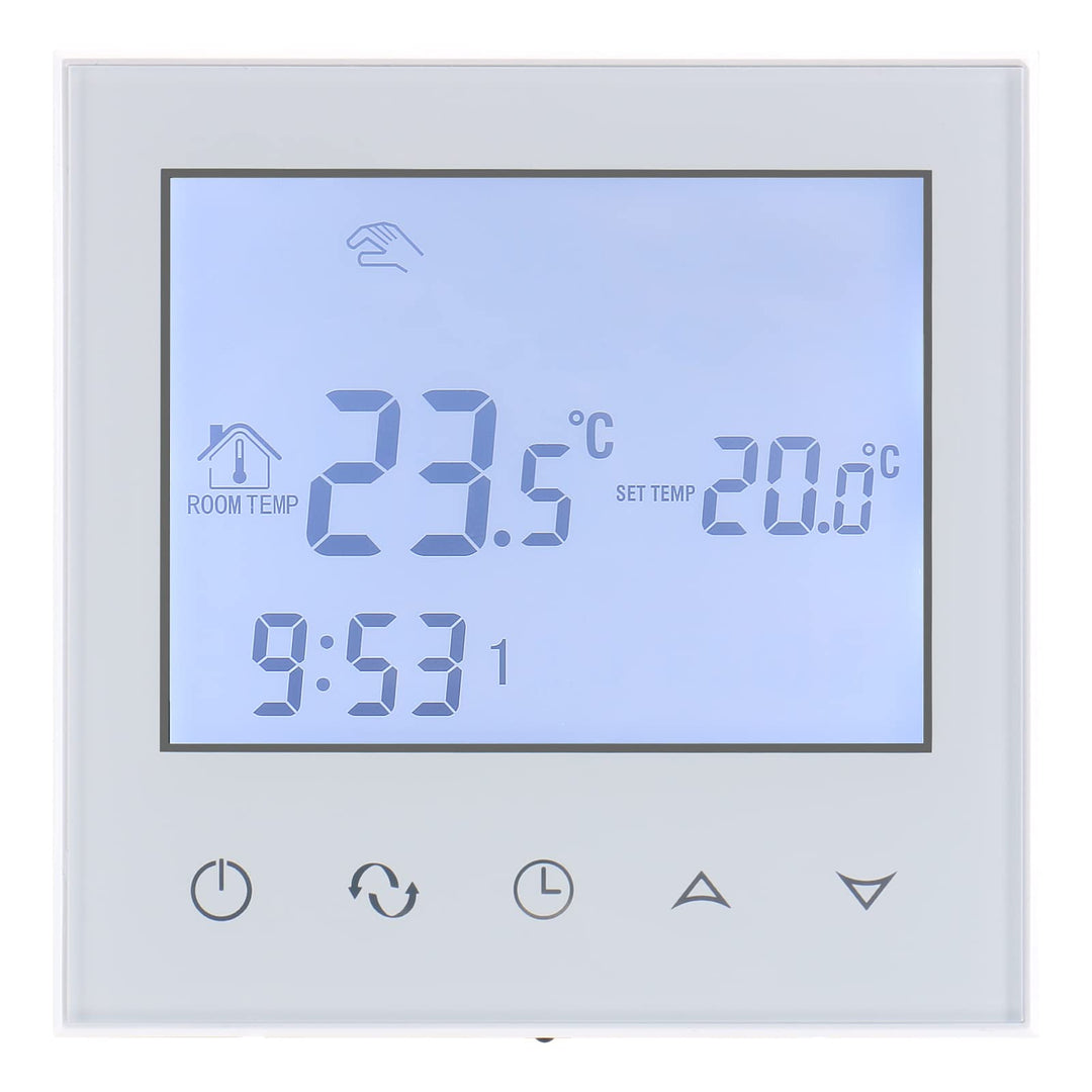 Wengart 24V Programmierbarer Thermostat WG03-2,Präzise Regelung der Innentemperatur, LCD-Display, To