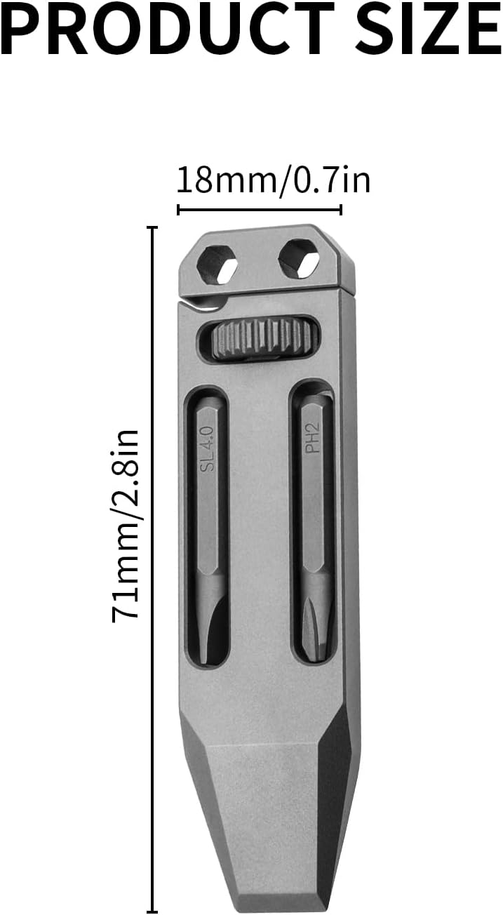 EDC Multifunktionswerkzeug - Brecheisen, Titan Hebeleisen, Mini Brechstange, Stemmeisen, Kleine Hebe