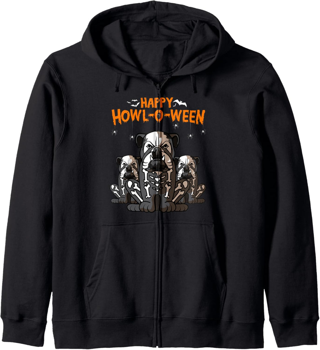 Howl-o-ween Bulldogge Hundekostüm Halloween Kapuzenjacke