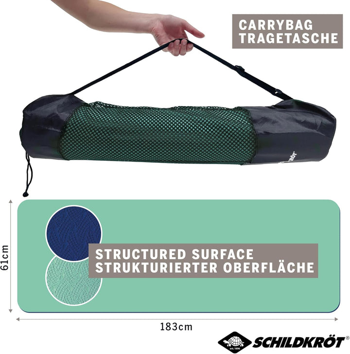 Schildkröt® Fitness Yogamatte BICOLOR, PVC-freie, zweifarbige Yogamatte, hochwertig strukturierte Ob