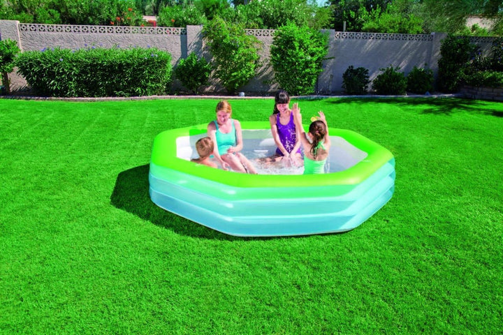 Bestway 54119B-03 - Planschbecken Rectangular Fantasy Family Pool, 305 x 183 x 56