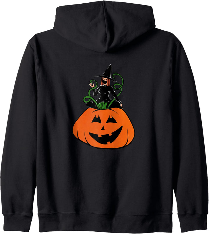 Glückliche Halloween Mask Up Witches Kapuzenjacke