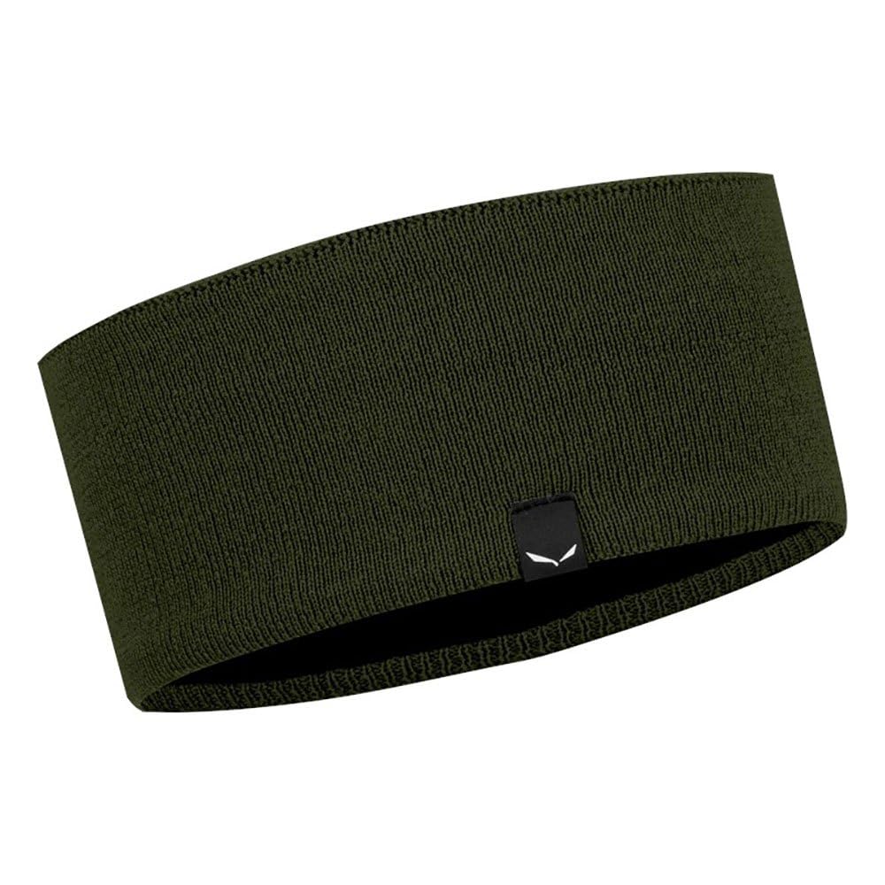 Salewa Puez Merino Headband Apparel UNI58 Dark Olive, UNI58 Dark Olive